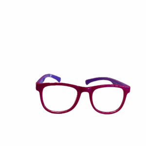 Óculos Infantil Quadrado Roxo e Rosa
