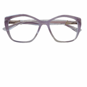 Óculos de Grau Quadrado Lilás Translúcido