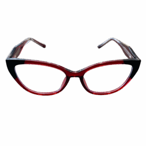 Óculos de Grau Gatinho Vermelho com Preto